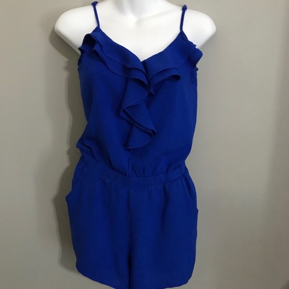 Forever 21 Pants - Forever 21 Blue Sleeveless Romper Size Medium